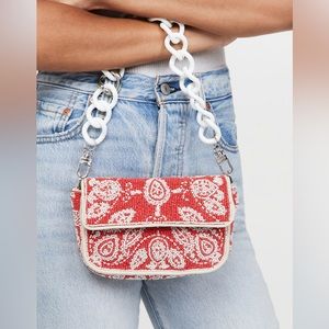 ISO STAUD CHAIN BEADED BAG